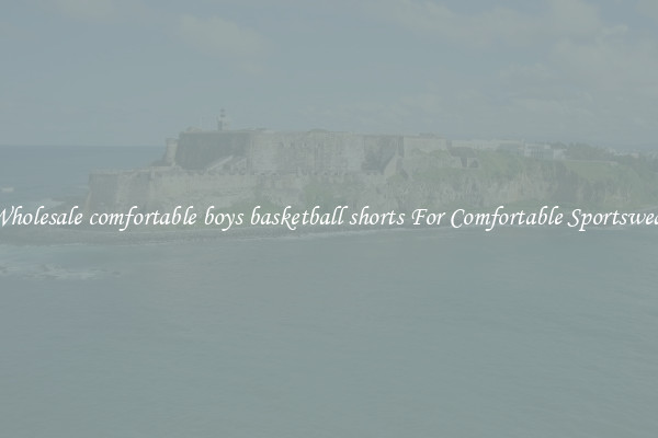 Wholesale comfortable boys basketball shorts For Comfortable Sportswear