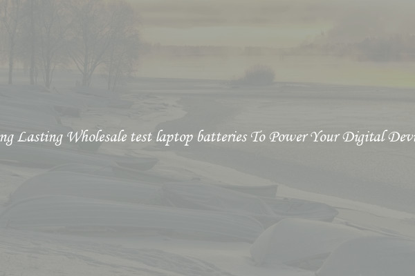 Long Lasting Wholesale test laptop batteries To Power Your Digital Devices