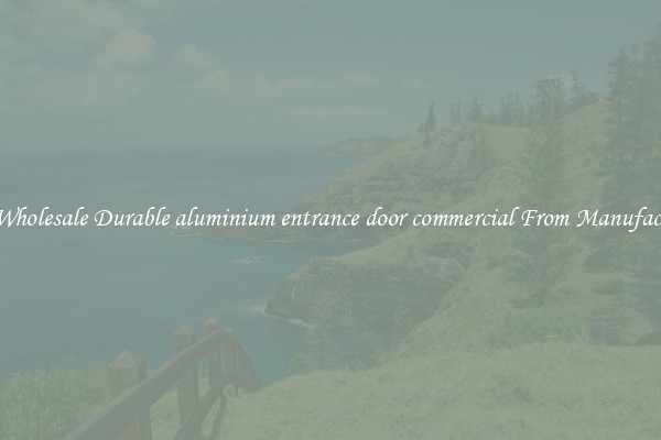 Buy Wholesale Durable aluminium entrance door commercial From Manufacturers