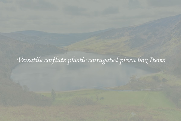 Versatile corflute plastic corrugated pizza box Items