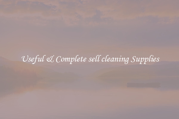 Useful & Complete sell cleaning Supplies
