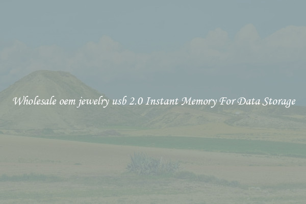 Wholesale oem jewelry usb 2.0 Instant Memory For Data Storage