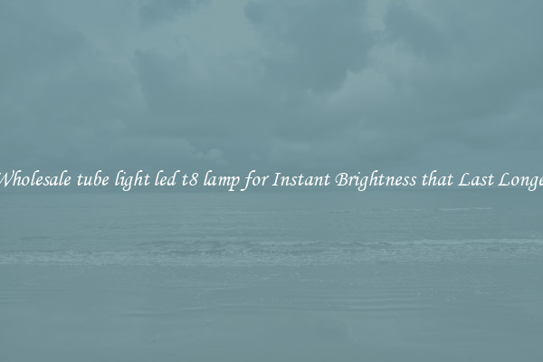 Wholesale tube light led t8 lamp for Instant Brightness that Last Longer