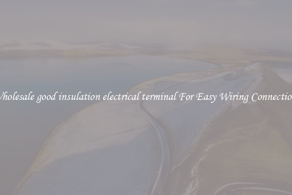 Wholesale good insulation electrical terminal For Easy Wiring Connections