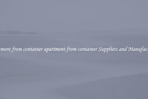 apartment from container apartment from container Suppliers and Manufacturers