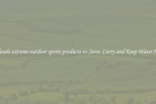 Wholesale extreme outdoor sports products to Store, Carry and Keep Water Handy
